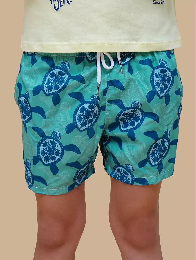 Short de bain tortue
